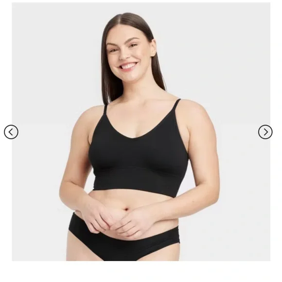 Women’s Brand New Auden Ribbed Longline Bralette - Picture 1 of 5